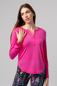 T-shirt Basic z długim rękawem Frankfurt